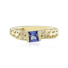AAA-Tansanit-Goldring (Ornaments by de Melo)