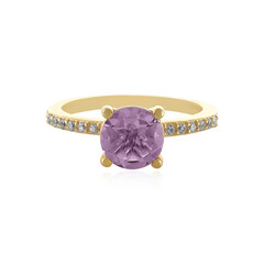 Lavendel-Amethyst-Silberring