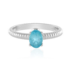 Blauer Apatit-Silberring
