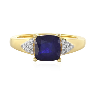 Blauer Madagaskar-Saphir-Silberring