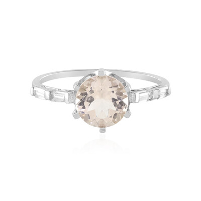 AAA-Madagaskar-Morganit-Platinring