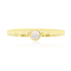 Weißer Opal-Silberring
