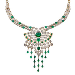 Sambia-Smaragd-Goldcollier (de Melo)