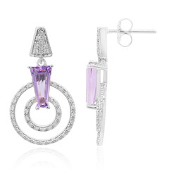 Lavendel-Amethyst-Silberohrringe (Remy Rotenier)