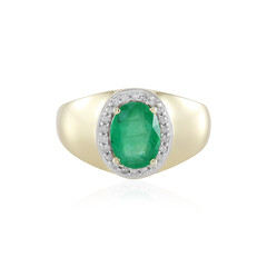 Brasilianischer Smaragd-Goldring