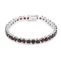 Granat-Silberarmband