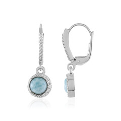 Larimar-Silberohrringe
