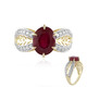 Madagaskar-Rubin-Goldring (Ornaments by de Melo)
