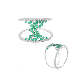 Sambia-Smaragd-Goldring (Adela Gold)