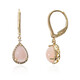 Pinkfarbener Opal-Goldohrringe (CIRARI)