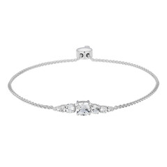 Weißer Topas-Silberarmband (Adela Silber)