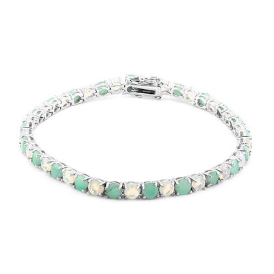 Edelstein-Silberarmband
