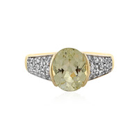 Kanariengelber Kunzit-Goldring