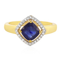 Blauer Madagaskar-Saphir-Silberring