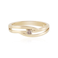 I1 Schokoladen-Brillant-Goldring