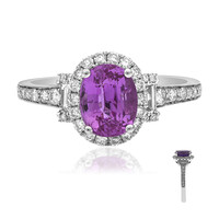 Pinkfarbener Saphir-Goldring (CIRARI)