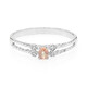 Padparadscha-Saphir-Silberring
