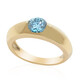 Blauer VVS2 Brillant-Goldring (de Melo)