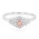 Padparadscha-Saphir-Silberring