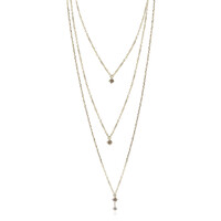 VVS2 Schokoladen-Brillant-Goldcollier