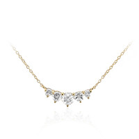 Weißer Topas-Silbercollier