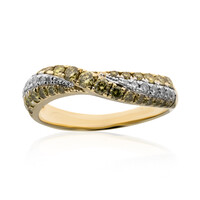 Gelber SI1 Brillant-Goldring (CIRARI)