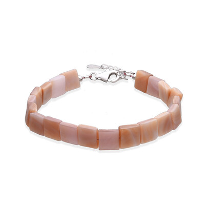 Perlmutt-Silberarmband
