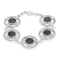 Antikes Witwen-Scherflein-Silberarmband