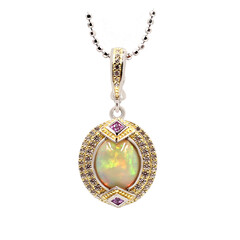 Welo-Opal-Silberhalskette (Dallas Prince Designs)