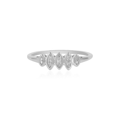 I2 (I) Diamant-Silberring