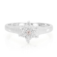 Pinkfarbener Ceylon-Saphir-Silberring