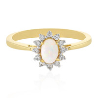 Australischer Opal-Silberring