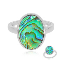 Abalone-Muschel-Silberring