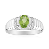 Burmesischer Peridot-Silberring