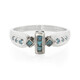 Fancy-Diamant-Silberring