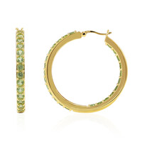 Burmesischer Peridot-Silberohrringe
