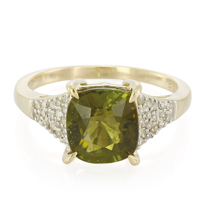 Kupfer-Turmalin-Goldring