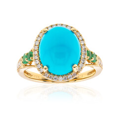 Sleeping Beauty-Türkis-Goldring (CIRARI)
