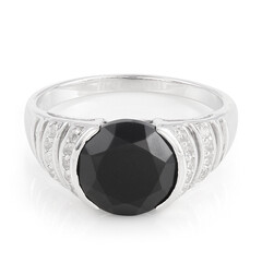 Onyx-Silberring