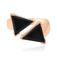 Schwarzer Onyx-Silberring