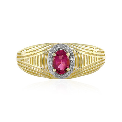 Pinkfarbener Turmalin-Goldring (Ornaments by de Melo)