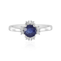 Blauer Madagaskar-Saphir-Silberring
