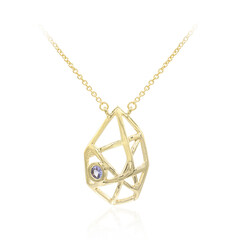 Tansanit-Silbercollier
