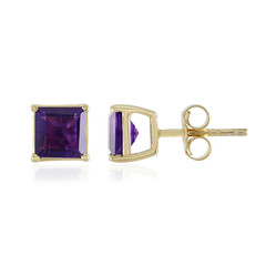 Sambia-Amethyst-Silberohrringe