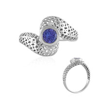 AAA-Tansanit-Goldring (Ornaments by de Melo)