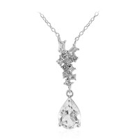 Weißer Topas-Silbercollier