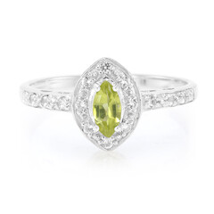 Mandschurischer Peridot-Silberring