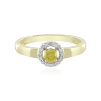 Gelber I4 Brillant-Goldring