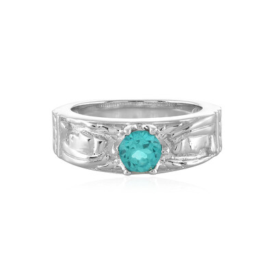 Blauer Apatit-Silberring