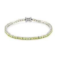 Peridot-Silberarmband